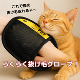 らくらく抜け毛グローブ