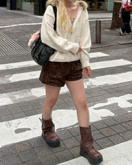 ニットファーパーカー