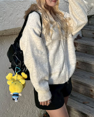 ニットファーパーカー