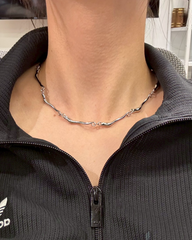 ウェーブチェーンネックレス