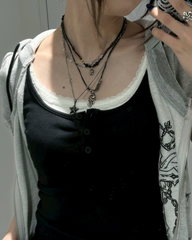 レトロビーズネックレス