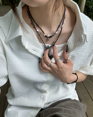 レトロビーズネックレス