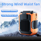 Outdoor Wearable Cooling Fan with Light