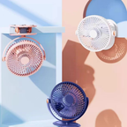 3-in-1 Portable USB Rechargeable Clip-on Fan