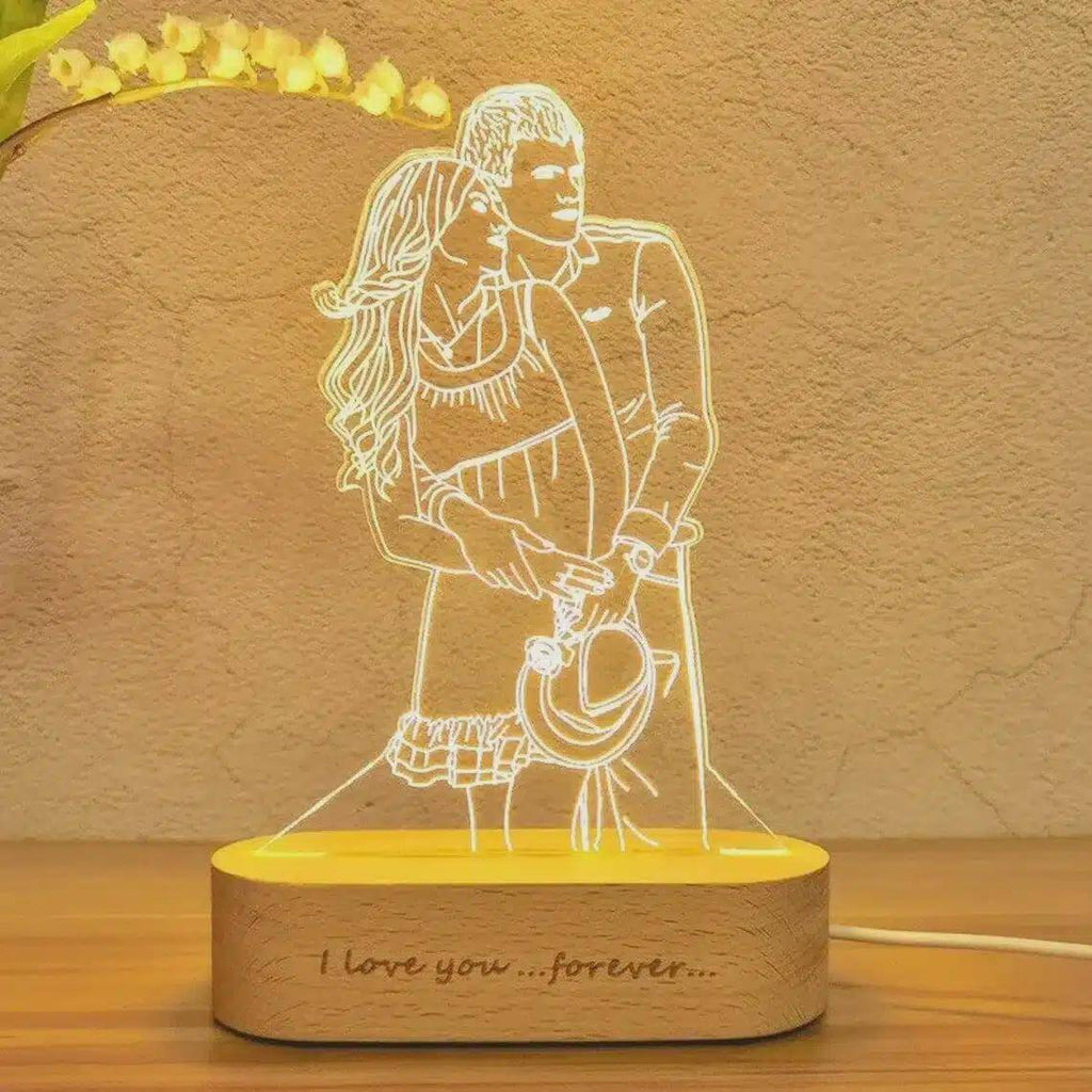 Acrylic 3D Night Light (Custom Portrait Edition)