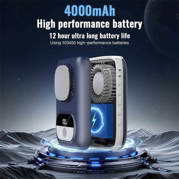 Clip-On Personal Body Cooling Neck Fan