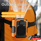 Outdoor Wearable Cooling Fan with Light