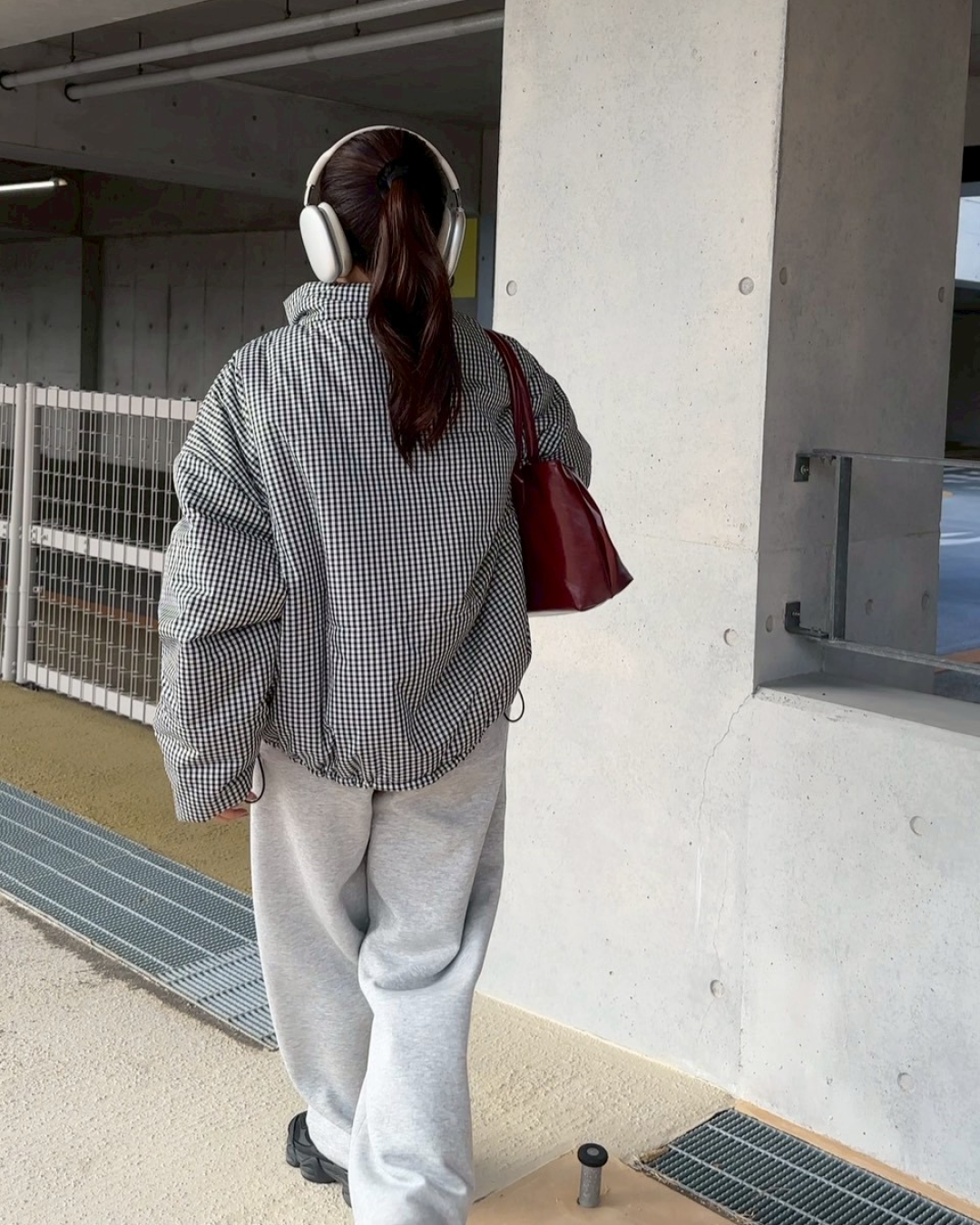 ギンガムチェックリバーシブルジャケット