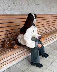 ギンガムチェックリバーシブルジャケット