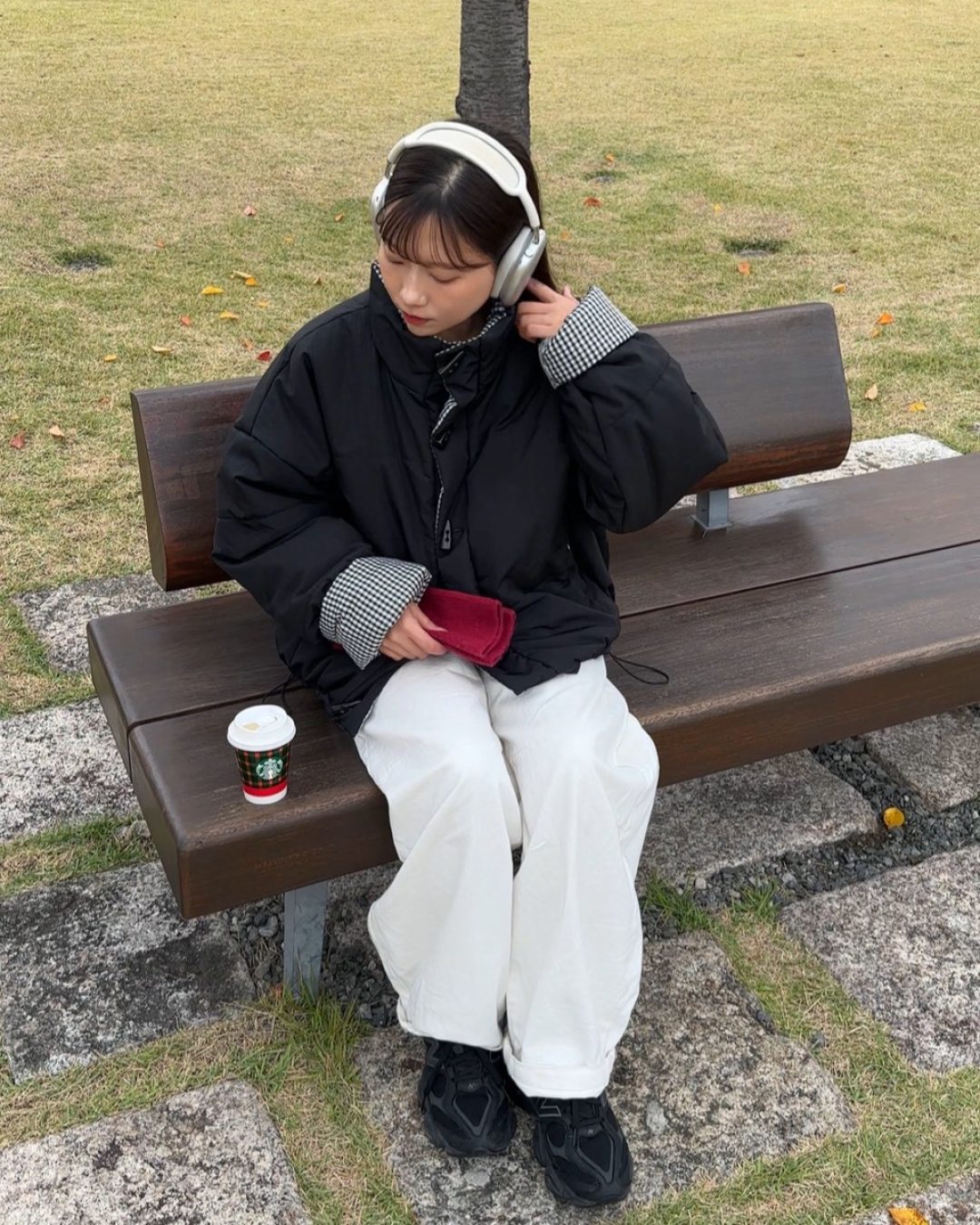 ギンガムチェックリバーシブルジャケット