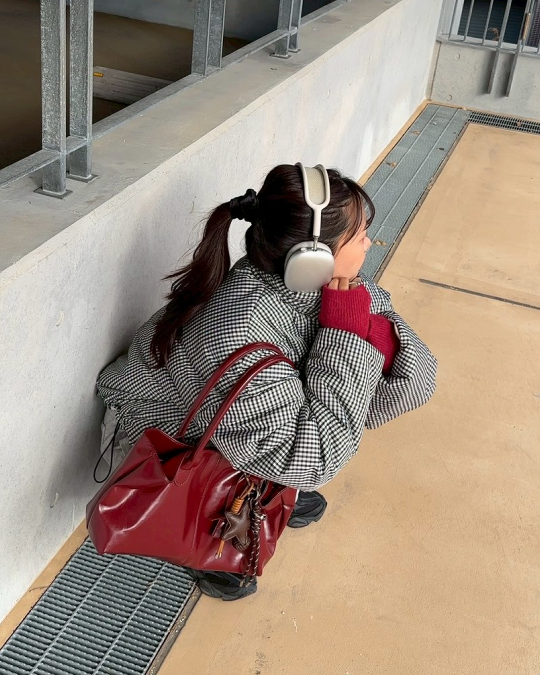 ギンガムチェックリバーシブルジャケット