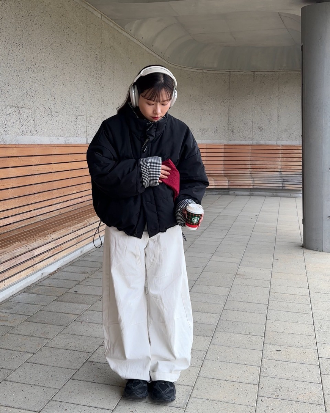 ギンガムチェックリバーシブルジャケット