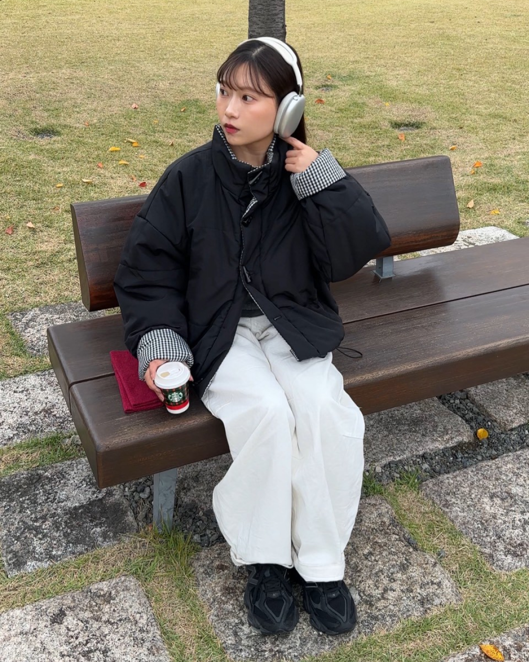 ギンガムチェックリバーシブルジャケット