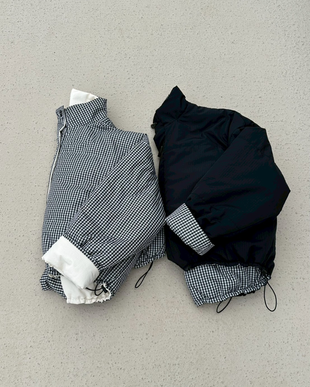 ギンガムチェックリバーシブルジャケット
