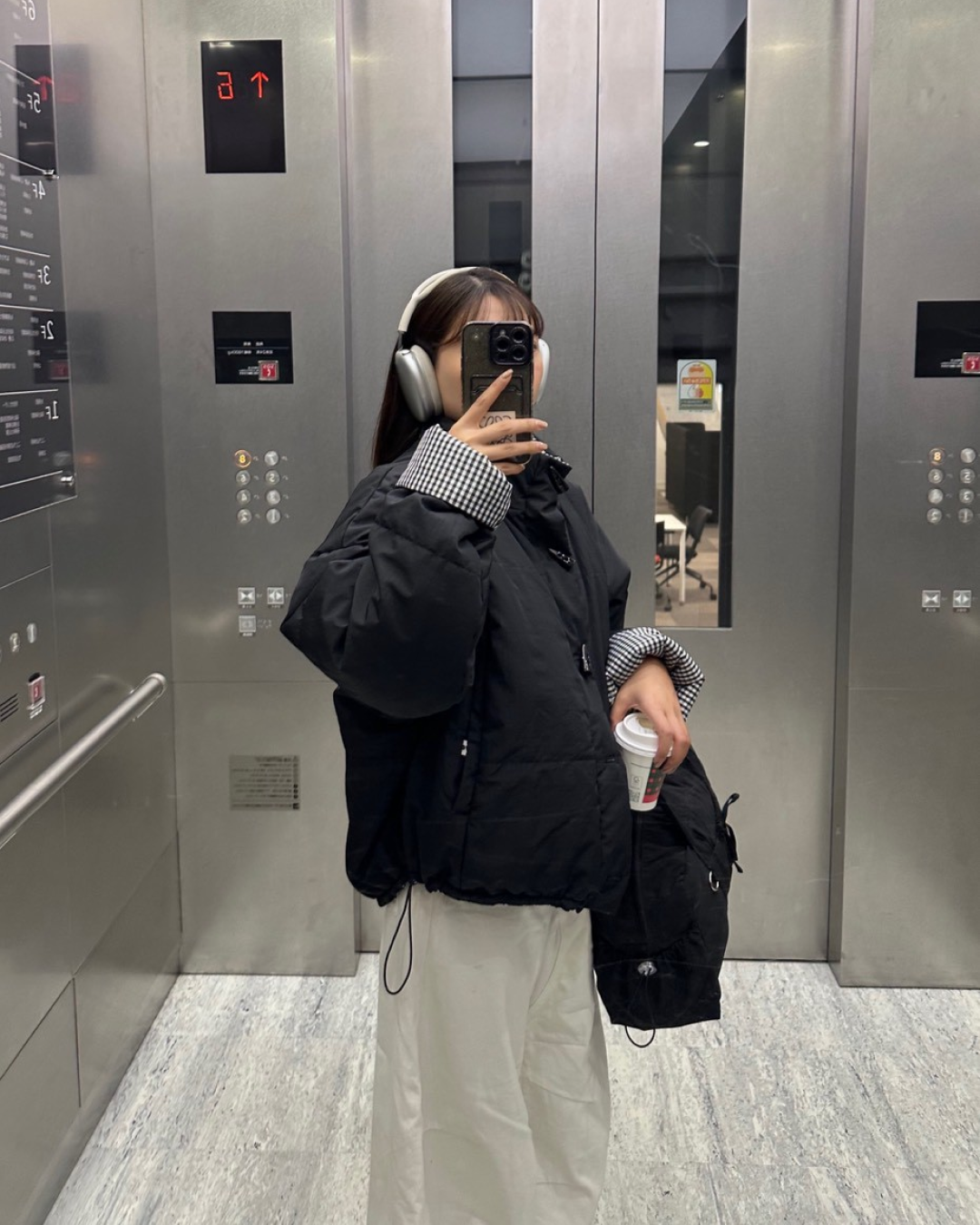 ギンガムチェックリバーシブルジャケット