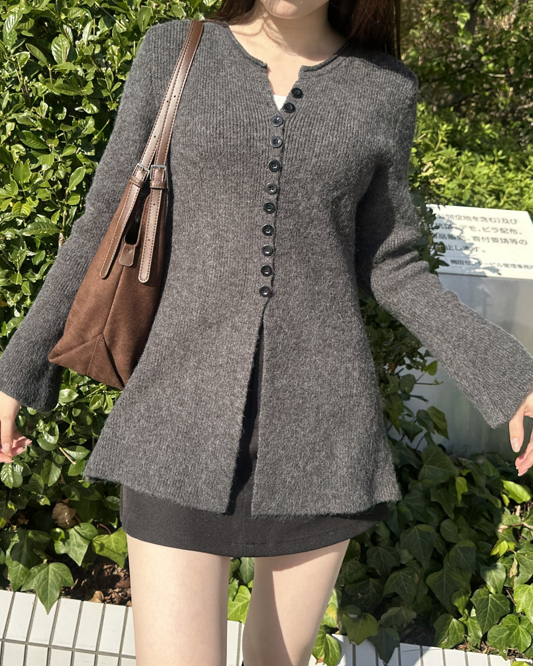 ダブルベルトスエードショルダーバッグ