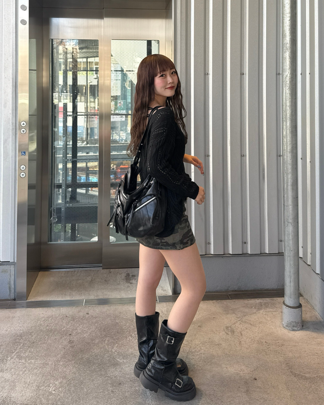 ビックポケットショルダーバッグ