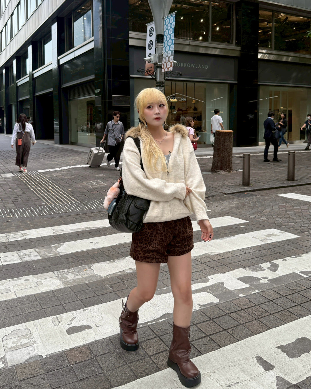 ニットファーパーカー