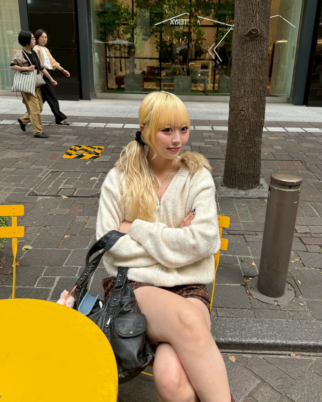 ニットファーパーカー