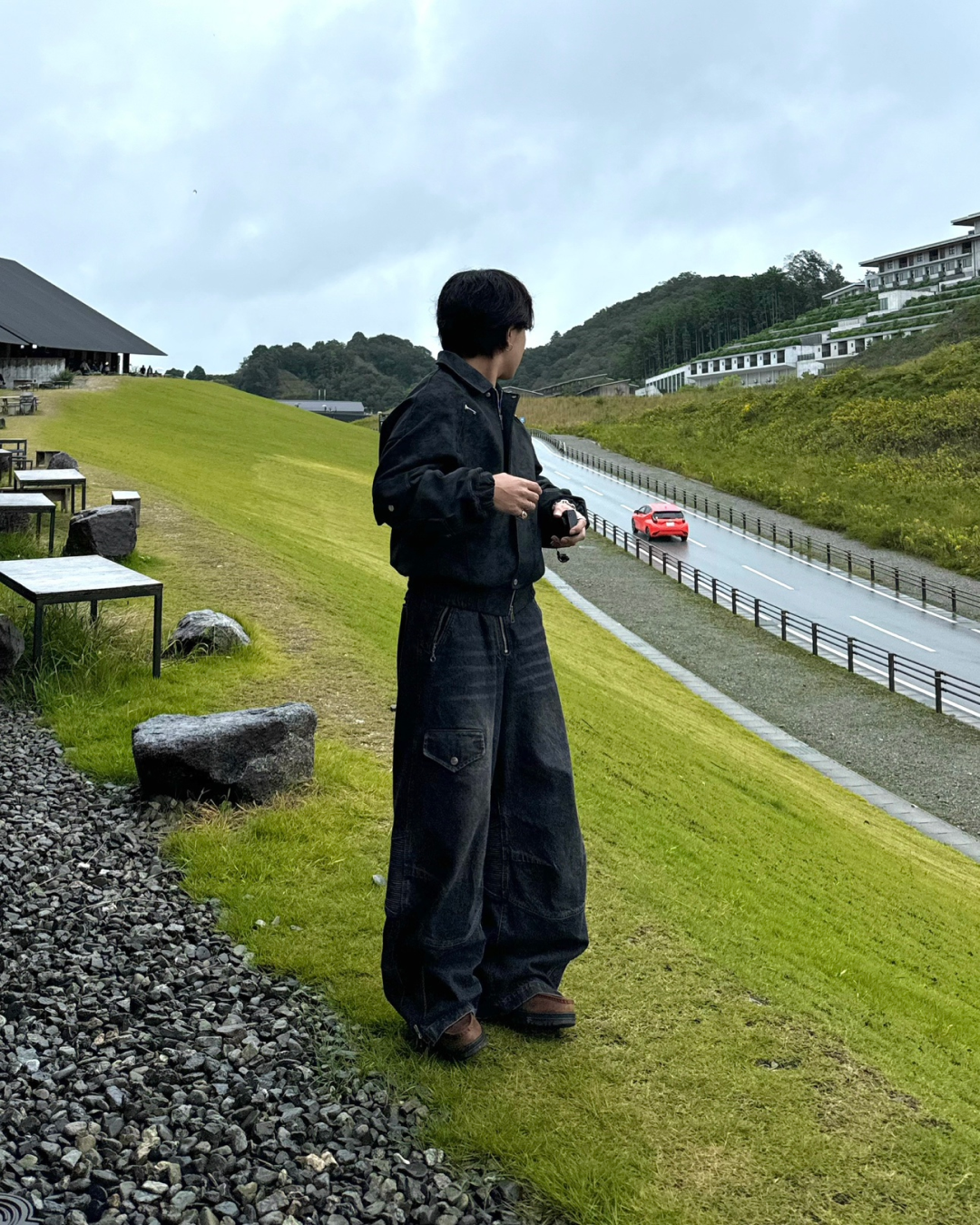 ウォッシュ加工ジャケット