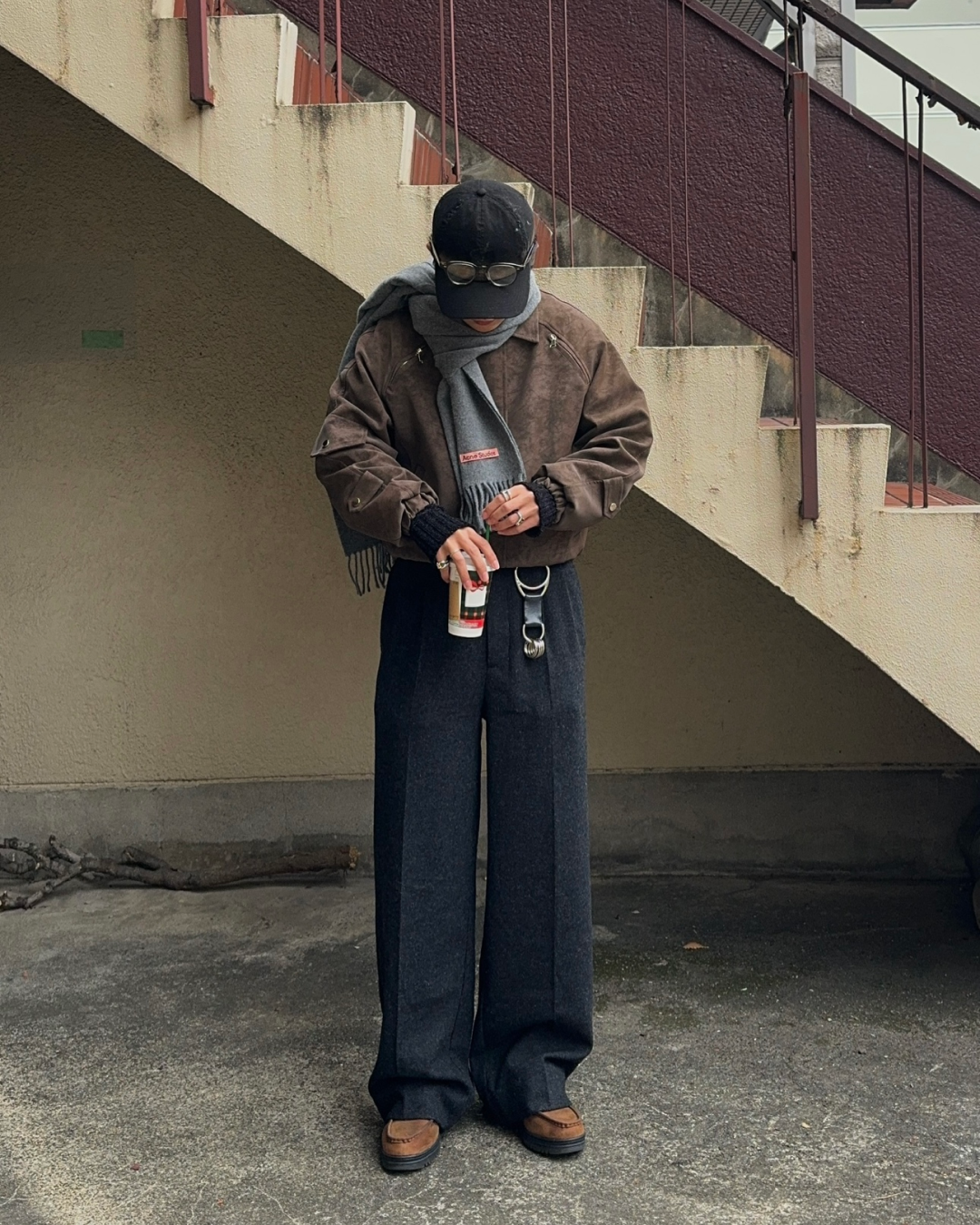 ウォッシュ加工ジャケット