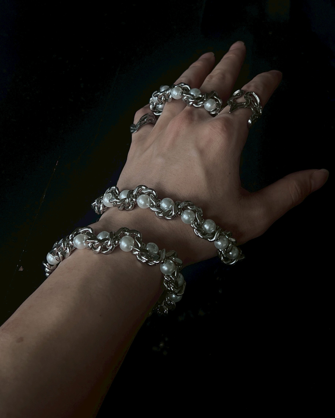 コンビネーションパールネックレス