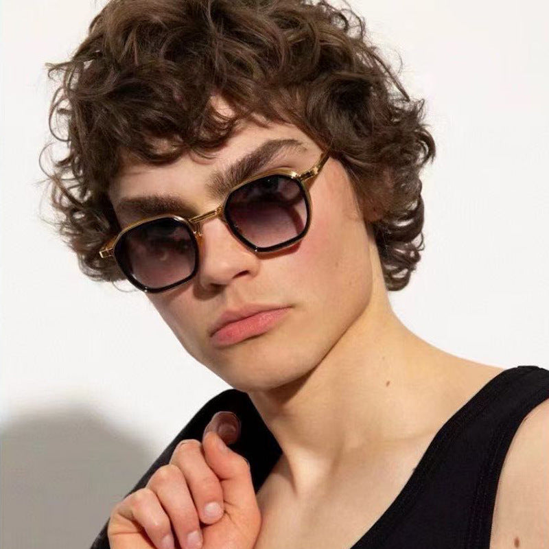 Stylish Square-Frame UV-Protection Sunglasses