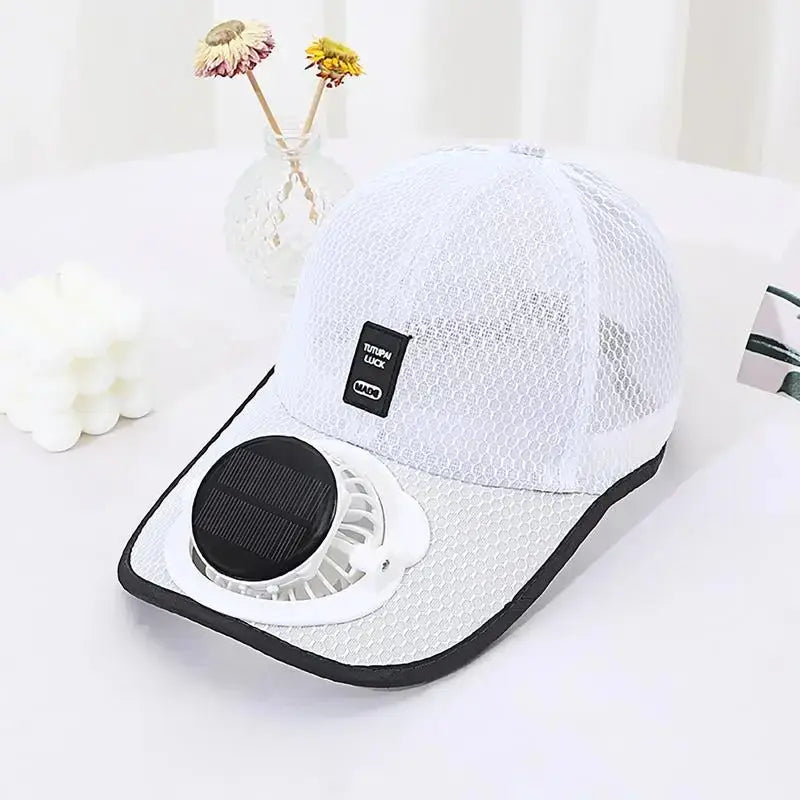 Cap with Solar Fan