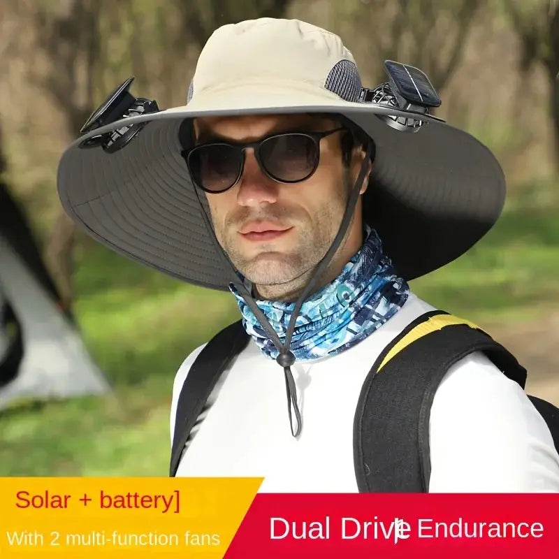 Solar Powered Fan Hat