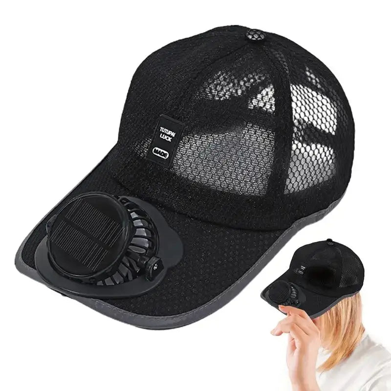 Cap with Solar Fan