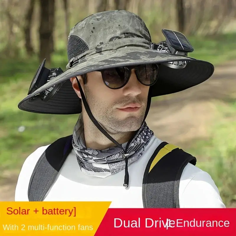 Solar Powered Fan Hat