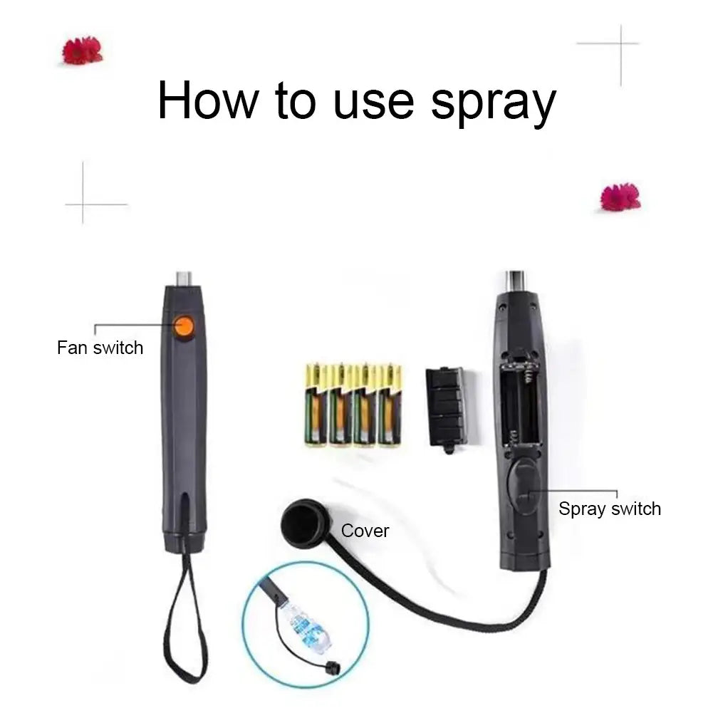 3-in-1 Cooling Umbrella – Portable Fan, Misting Spray & UV Protection