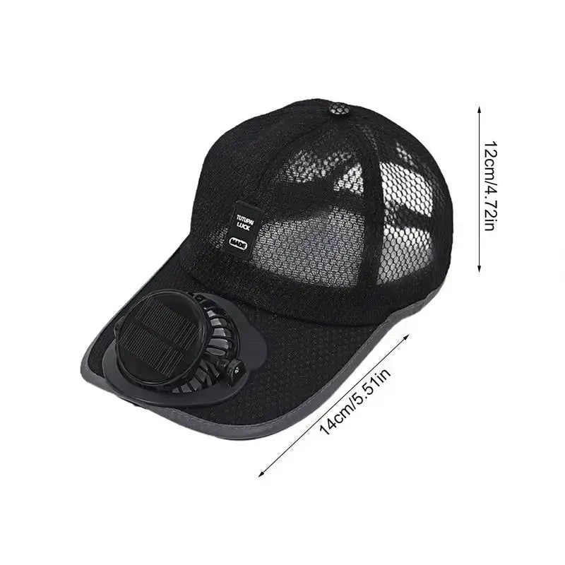 Cap with Solar Fan