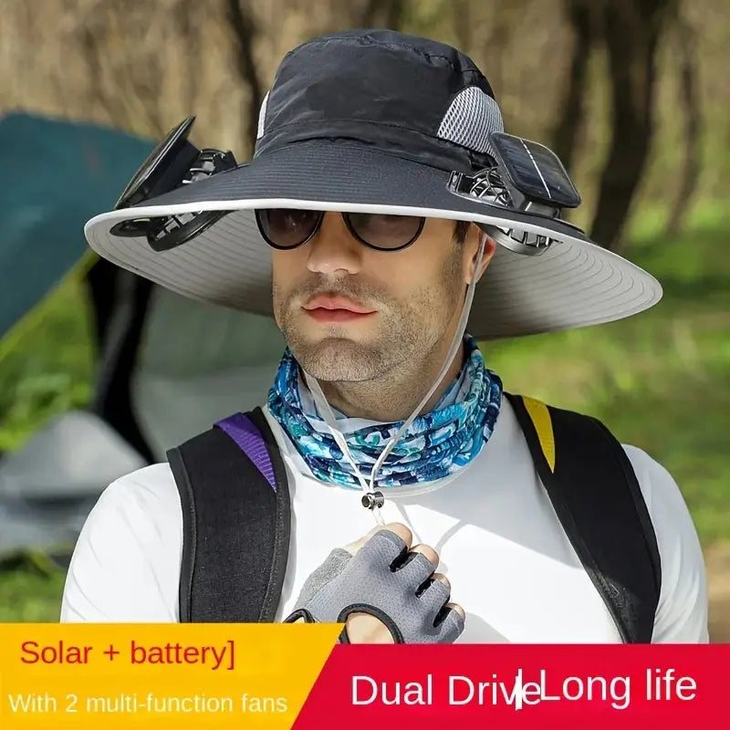 Solar Powered Fan Hat