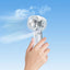 Ice Cooling Transparent Handheld Fan USB Rechargeable Portable Mini Fan