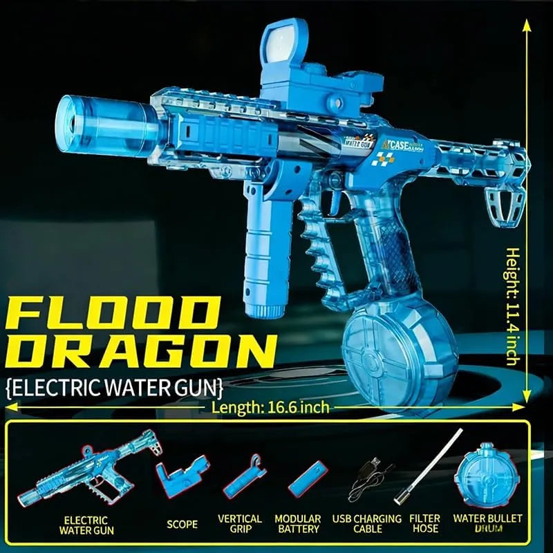 Electric Water Gun, Squirt Blaster Automatic Toy for Kids & Adults