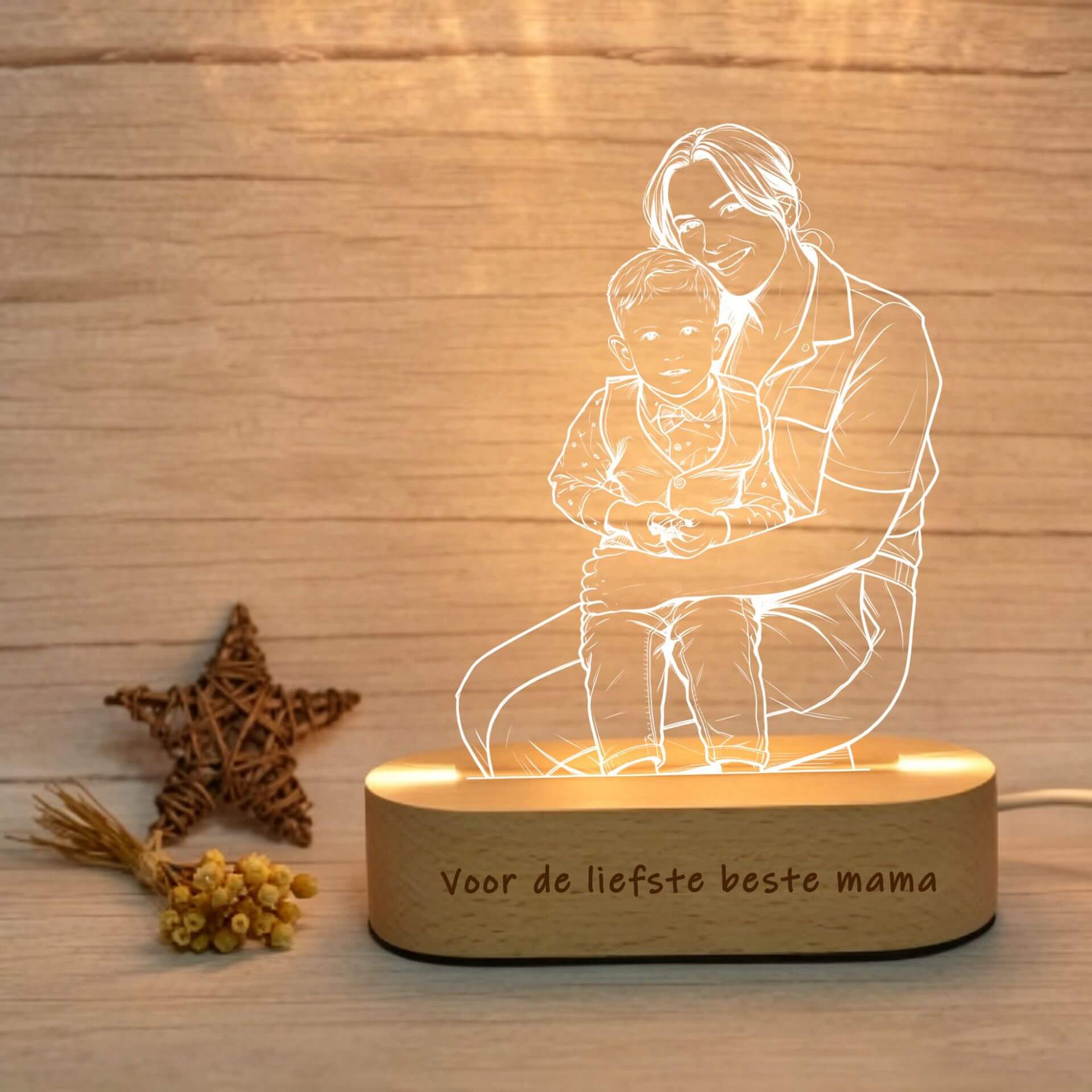 Acrylic 3D Night Light (Custom Portrait Edition) Main image