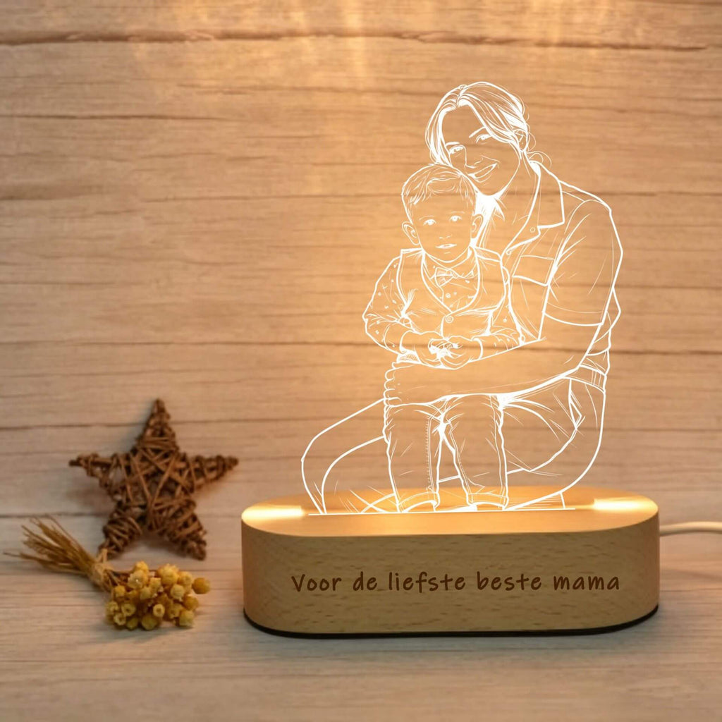 Acrylic 3D Night Light (Custom Portrait Edition)