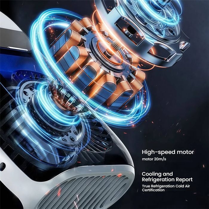 Clip-On Personal Body Cooling Neck Fan