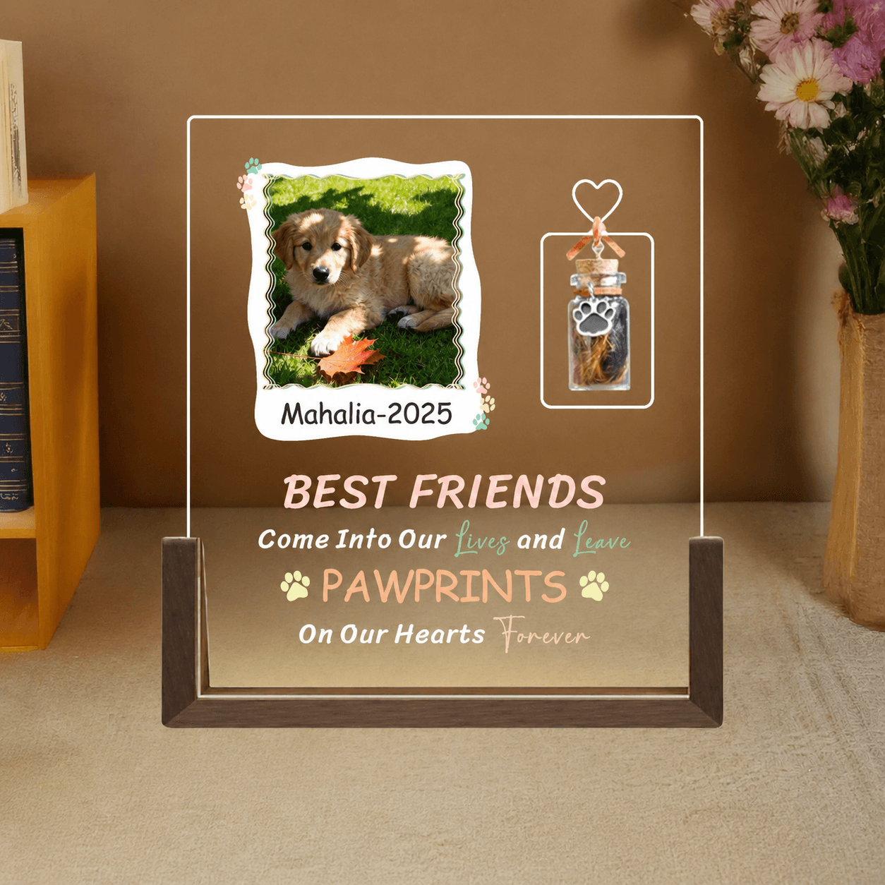 Custom Pet Figurine Memorial Gift Lamp