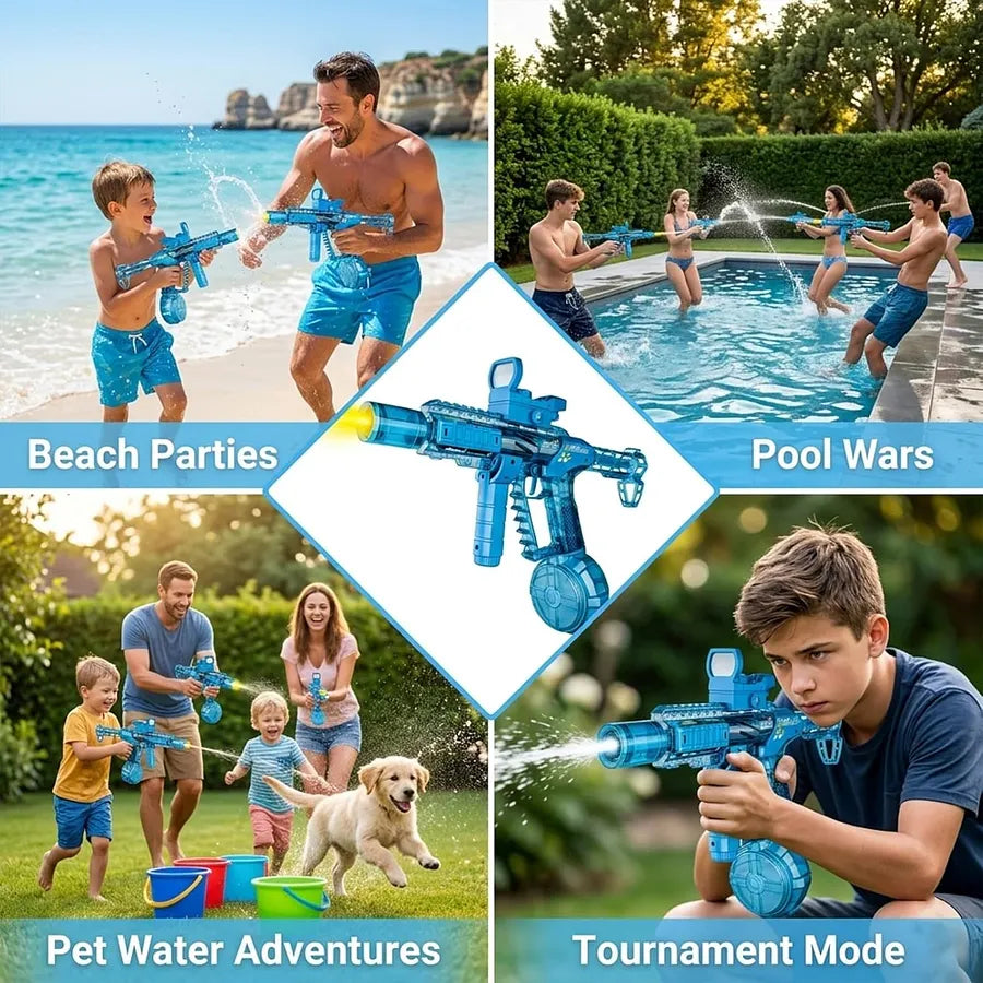 Electric Water Gun, Squirt Blaster Automatic Toy for Kids & Adults